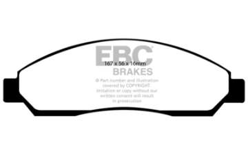 Picture of EBC 04-06 Chevrolet Colorado 2-8 Ultimax2 Front Brake Pads