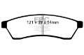 Picture of EBC 04-06 Chevrolet Epica 2-5 Ultimax2 Rear Brake Pads