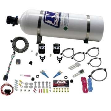 Picture of Nitrous Express 03-18 Nissan 350Z-370Z Dual Nozzle 35-150HP w-15lb Bottle