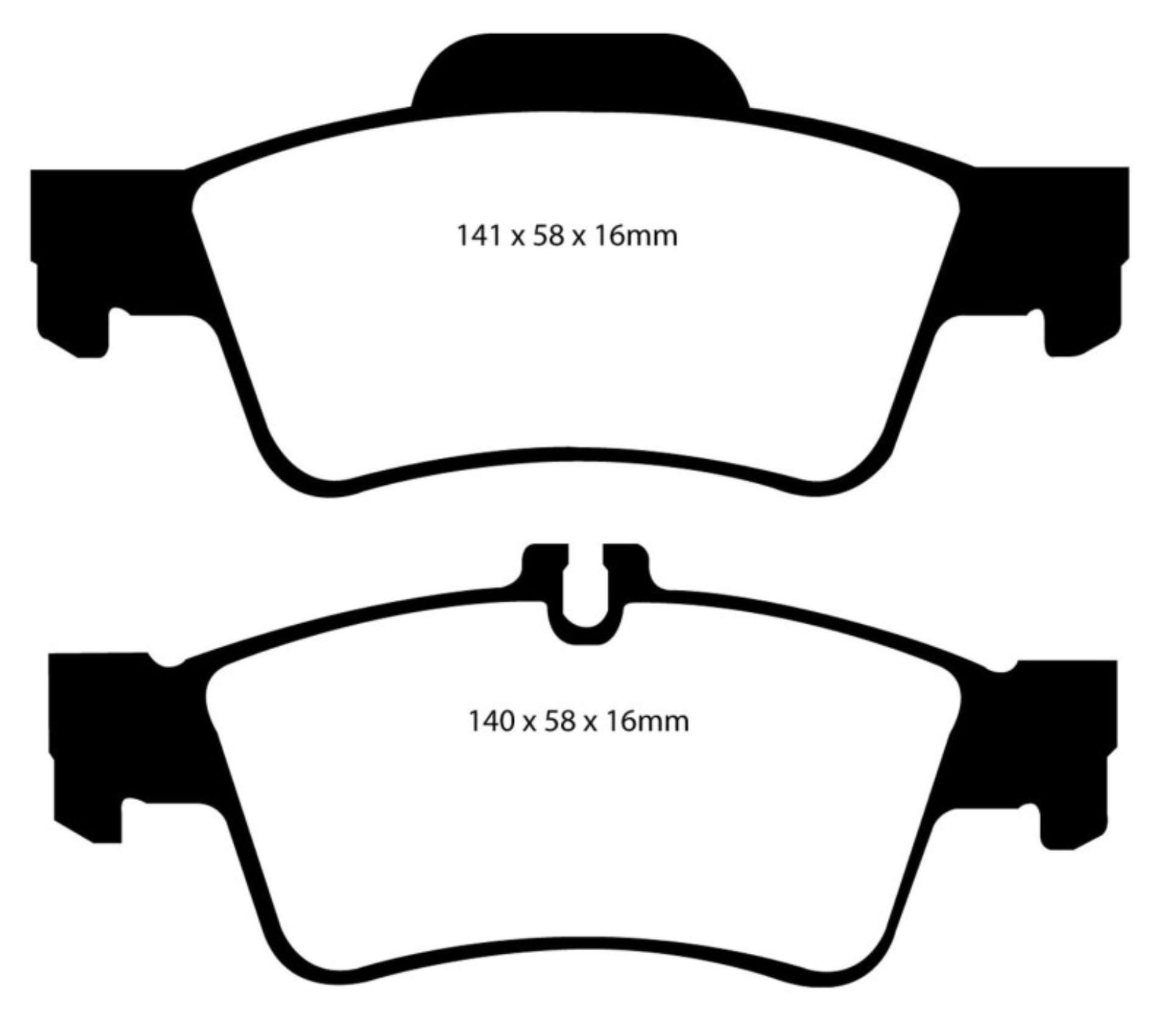 Picture of EBC 04-06 Mercedes-Benz CL500 5-0 Ultimax2 Rear Brake Pads