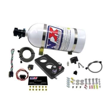 Picture of Nitrous Express 05-10 Ford Mustang 4-6L 3 Valve Nitrous Plate Kit 50-150HP w-10lb Bottle