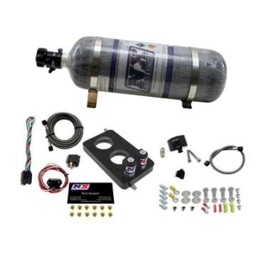 Picture of Nitrous Express 05-10 Ford Mustang 4-6L 3 Valve Nitrous Plate Kit 50-150HP w-12lb Bottle