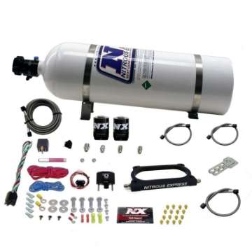 Picture of Nitrous Express 07-14 Ford Mustang GT500 Nitrous Plate Kit 50-250HP w-15lb Bottle