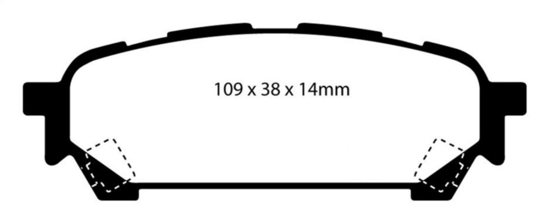 Picture of EBC 04-06 Saab 9-2X 2-0 Turbo Redstuff Rear Brake Pads