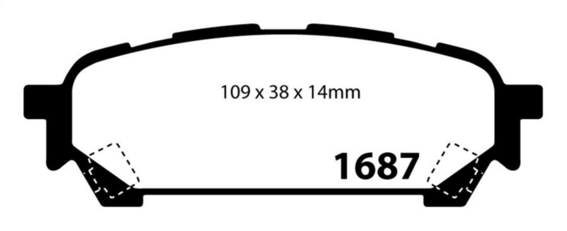 Picture of EBC 04-06 Saab 9-2X 2-0 Turbo Yellowstuff Rear Brake Pads