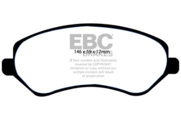 Picture of EBC 04-07 Chrysler Town & Country 3-3 Rear Drums Greenstuff Front Brake Pads