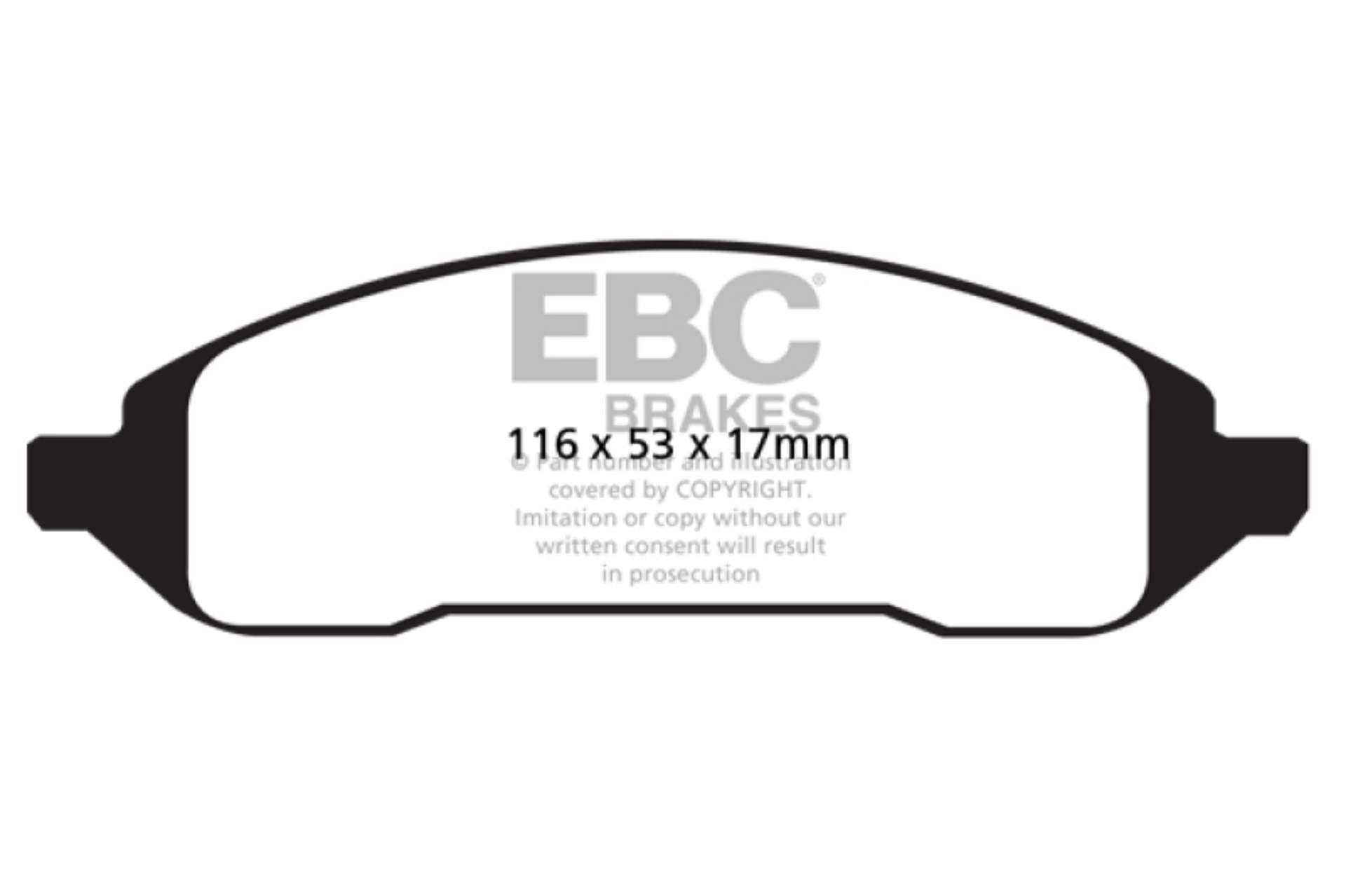 Picture of EBC 04-07 Ford Freestar 3-9 Greenstuff Rear Brake Pads