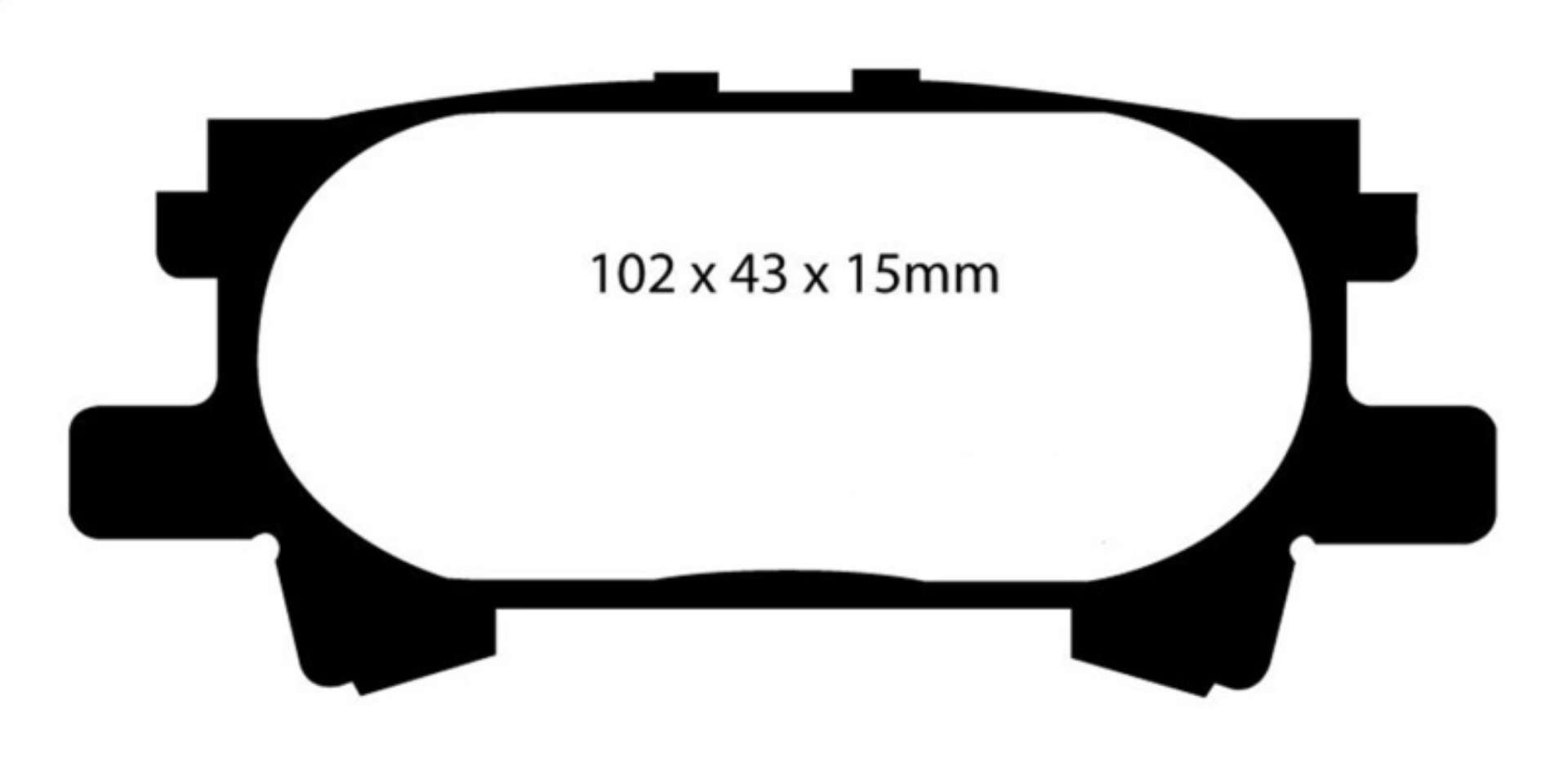 Picture of EBC 04-07 Lexus RX330 3-3 Greenstuff Rear Brake Pads