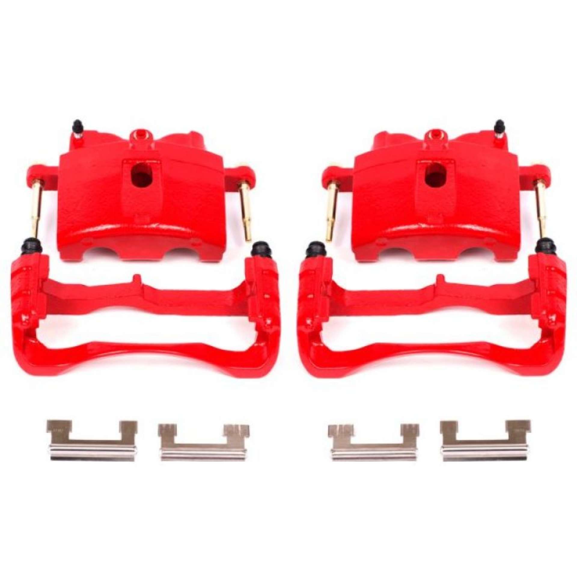 Picture of Power Stop 00-04 Cadillac DeVille Front Red Calipers w-Brackets - Pair