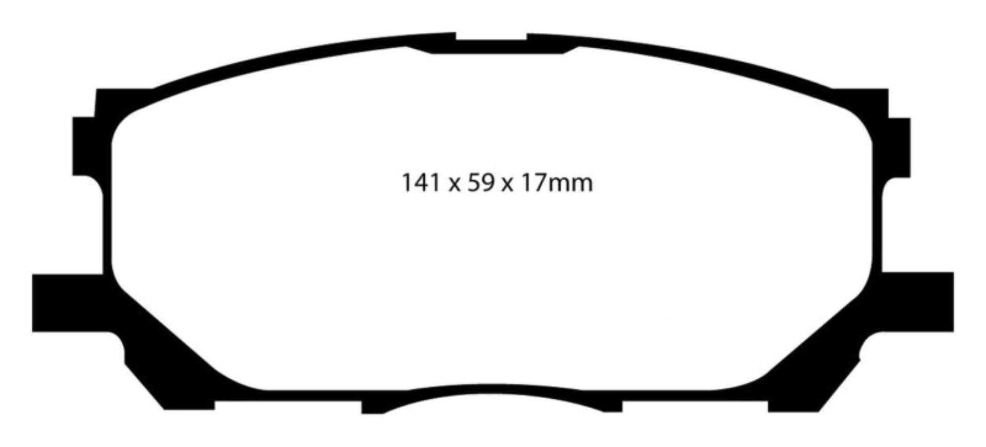 Picture of EBC 04-07 Lexus RX330 3-3 Yellowstuff Front Brake Pads