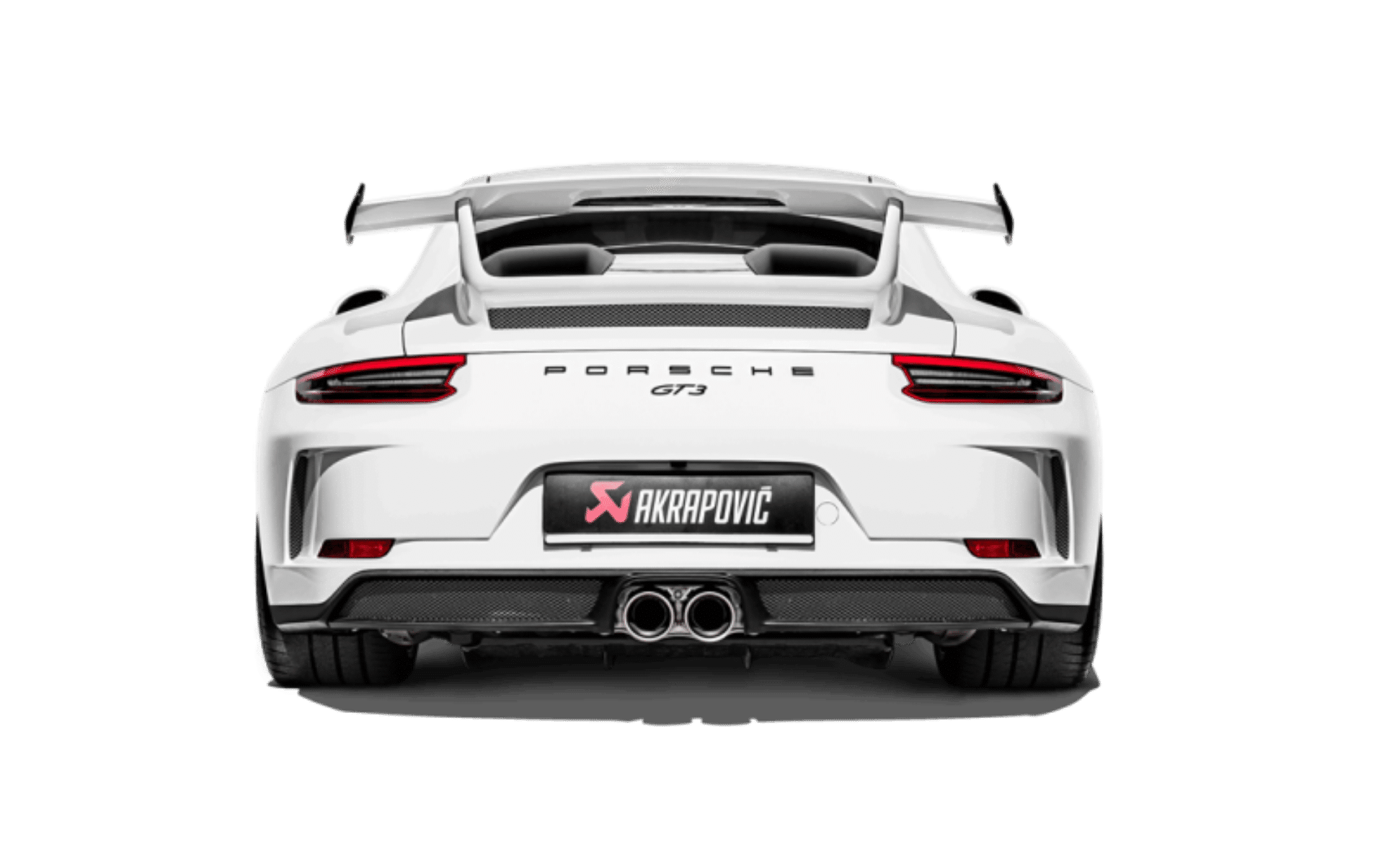 Picture of Akrapovic 2018 Porsche 911 GT3 991-2 Slip-On Race Line Titanium w-Header-Link Pipes-Tail Pipes