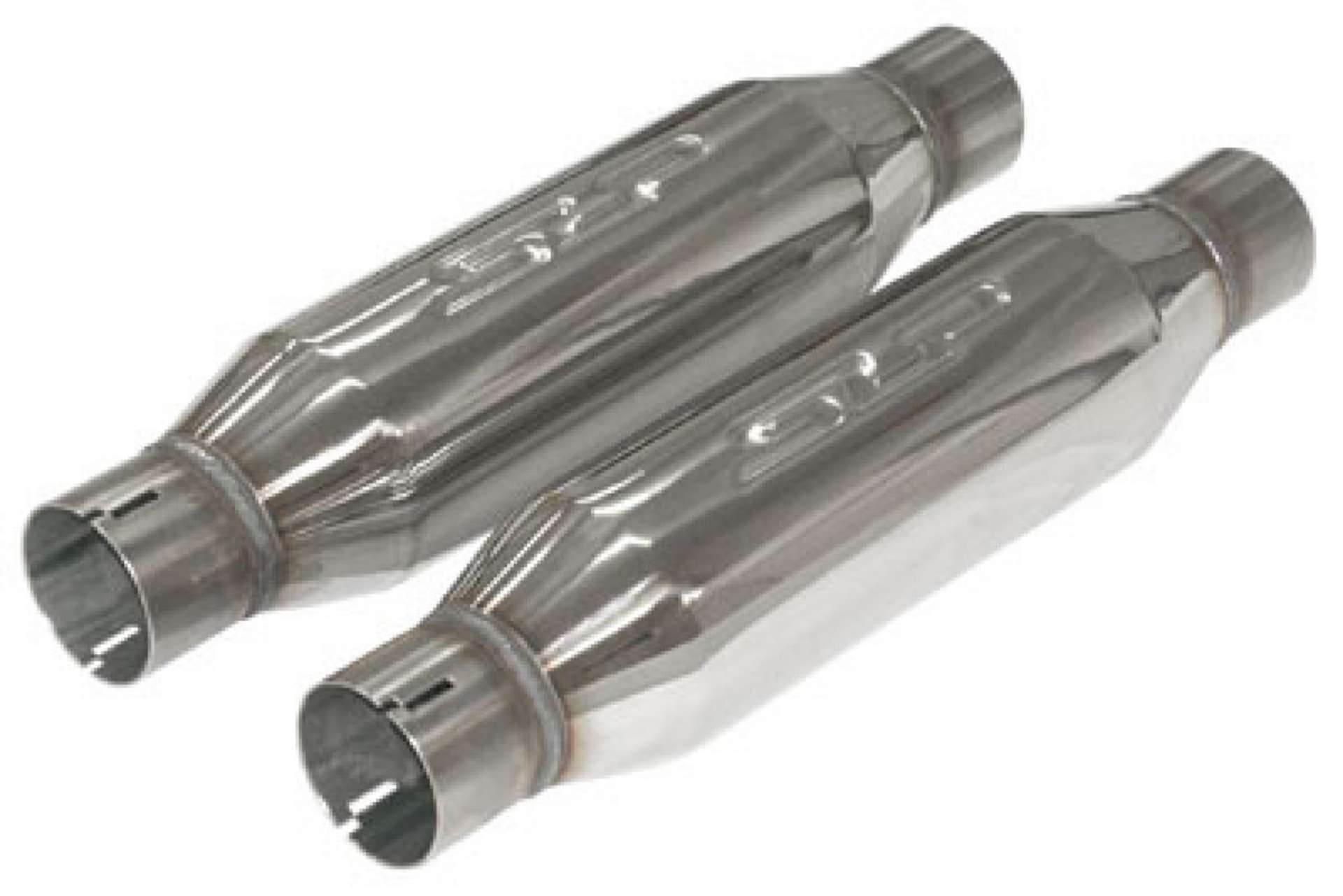 Picture of SLP Exhaust LoudMouth 2-5in Inlet - Outlet Bullet-Type Resonator