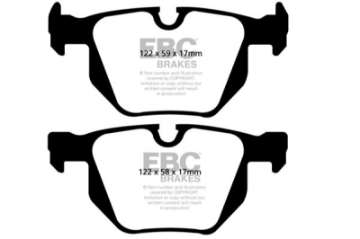 Picture of EBC 04-10 BMW 525i 3-0 E60 Manual Greenstuff Rear Brake Pads