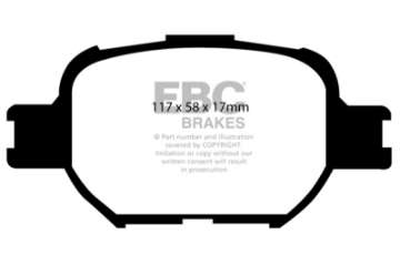 Picture of EBC 04-10 Scion TC 2-4 Greenstuff Front Brake Pads