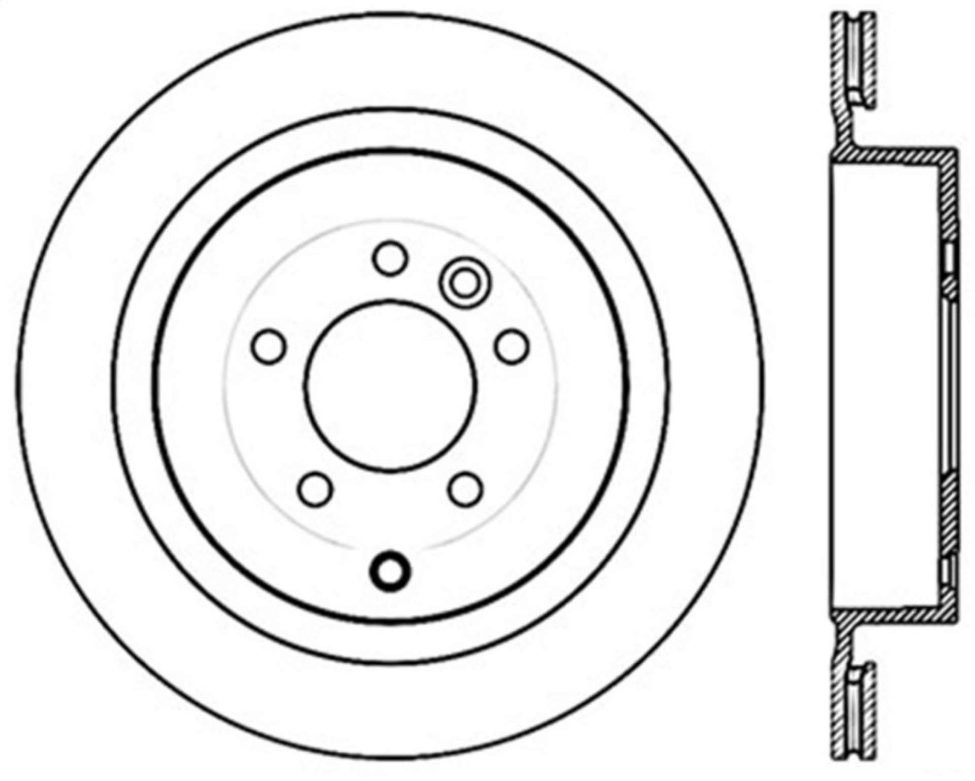 Picture of StopTech 05-09 Land Rover LR3 - 06-13 Land Rover Range Rover Sport Drilled Left Rear Cryo Rotor