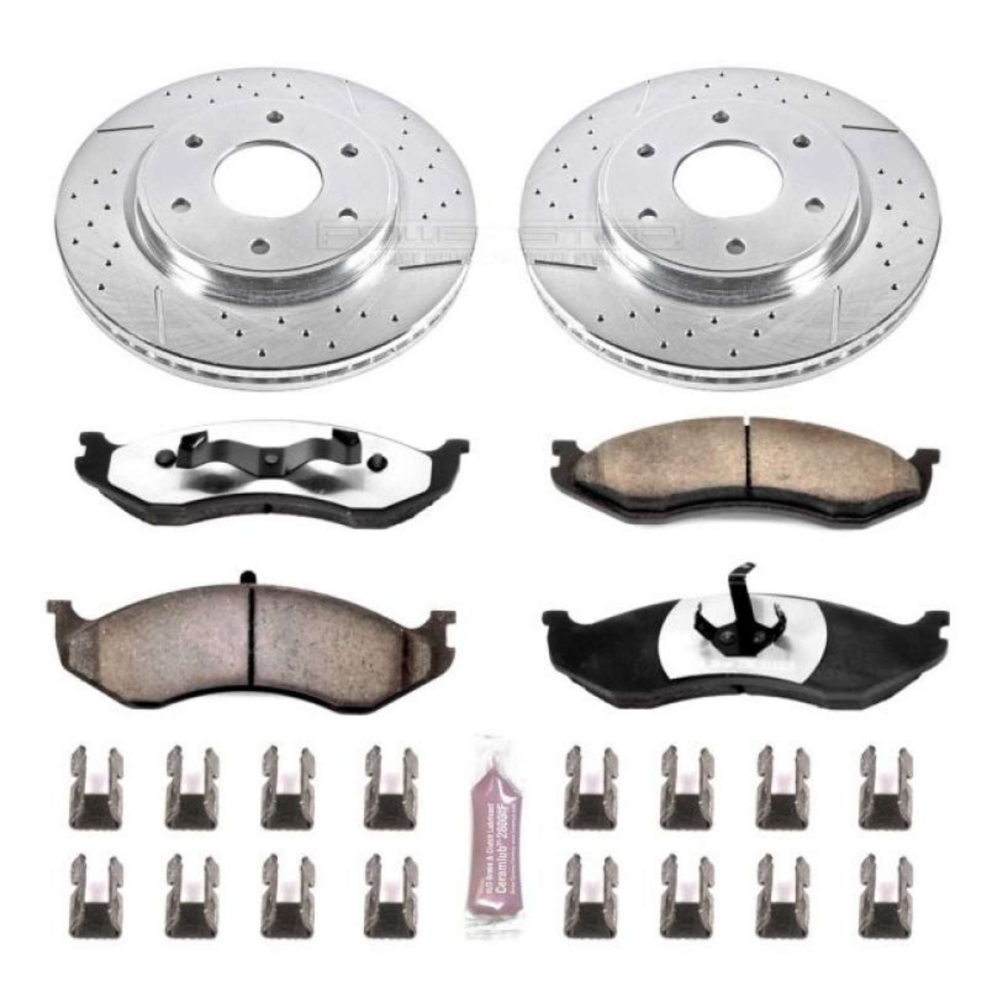 Picture of Power Stop 90-99 Jeep Cherokee Front Z36 Truck & Tow Brake Kit