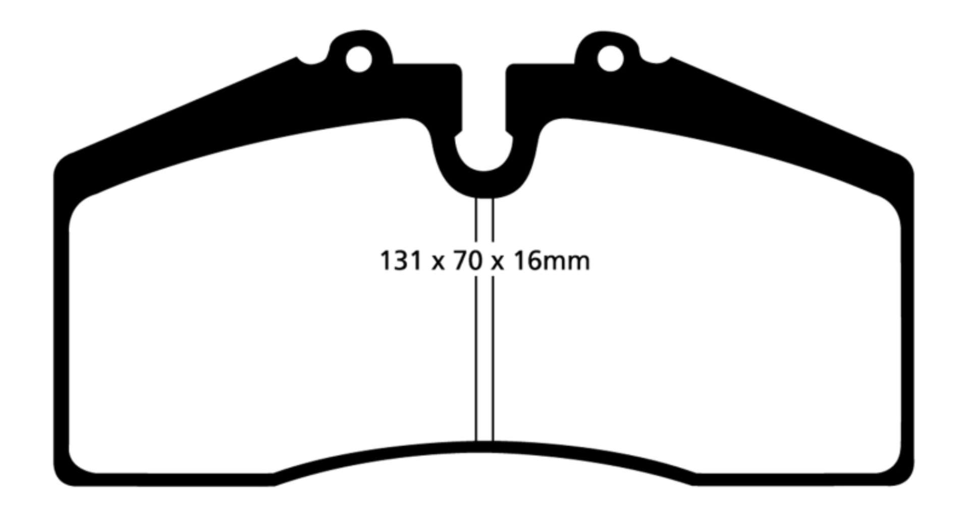 Picture of EBC 05+ Ford Saleen Mustang Brembo front calipers Bluestuff Front Brake Pads