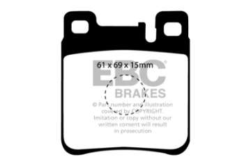 Picture of EBC 05-06 Chrysler Crossfire 3-2 SRT6 Bluestuff Rear Brake Pads