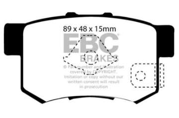 Picture of EBC 05-06 Honda CR-V 2-4 Greenstuff Rear Brake Pads