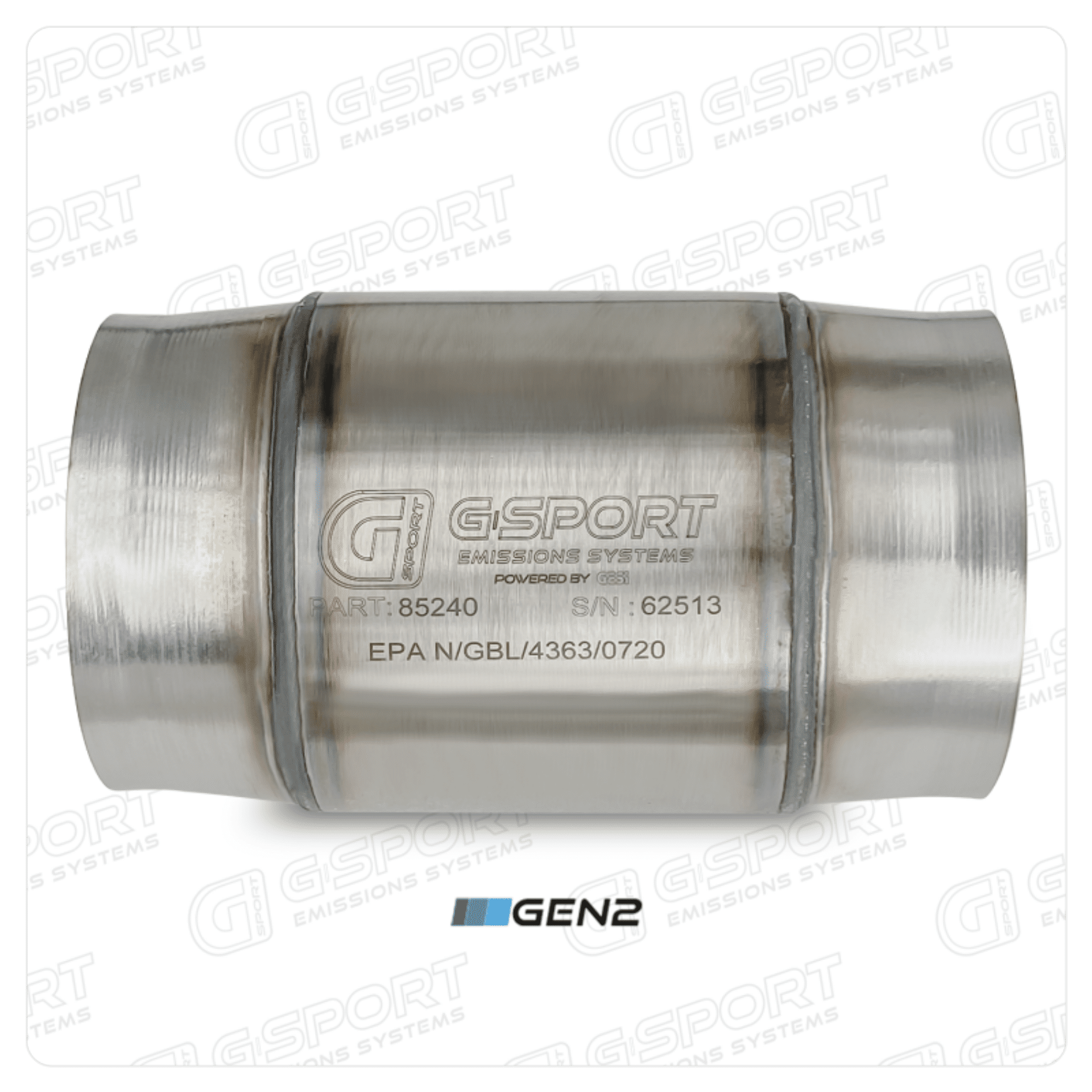 Picture of GESI G-Sport 400 CPSI GEN 2 EPA Compliant 4in Inlet-Out Catalytic Converter-4-5in x 4in 500-850HP