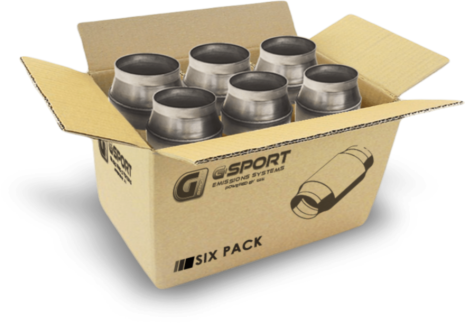 Picture of GESI G-Sport 6PK 400 CPSI EPA Compliant 4-5inx4in GEN2 Ultra High Output Cat Conv - Substrate Only