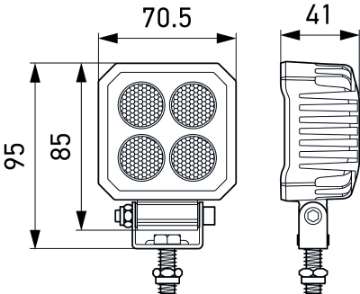 Picture of Hella ValueFit LED Work Light TS1700 LED MV CR LT