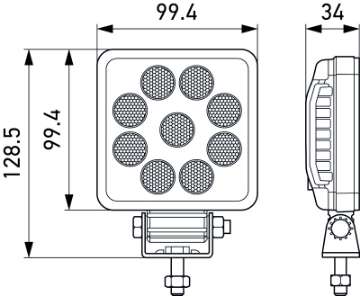 Picture of Hella ValueFit LED Work Light PS1000 LED MV CR LT