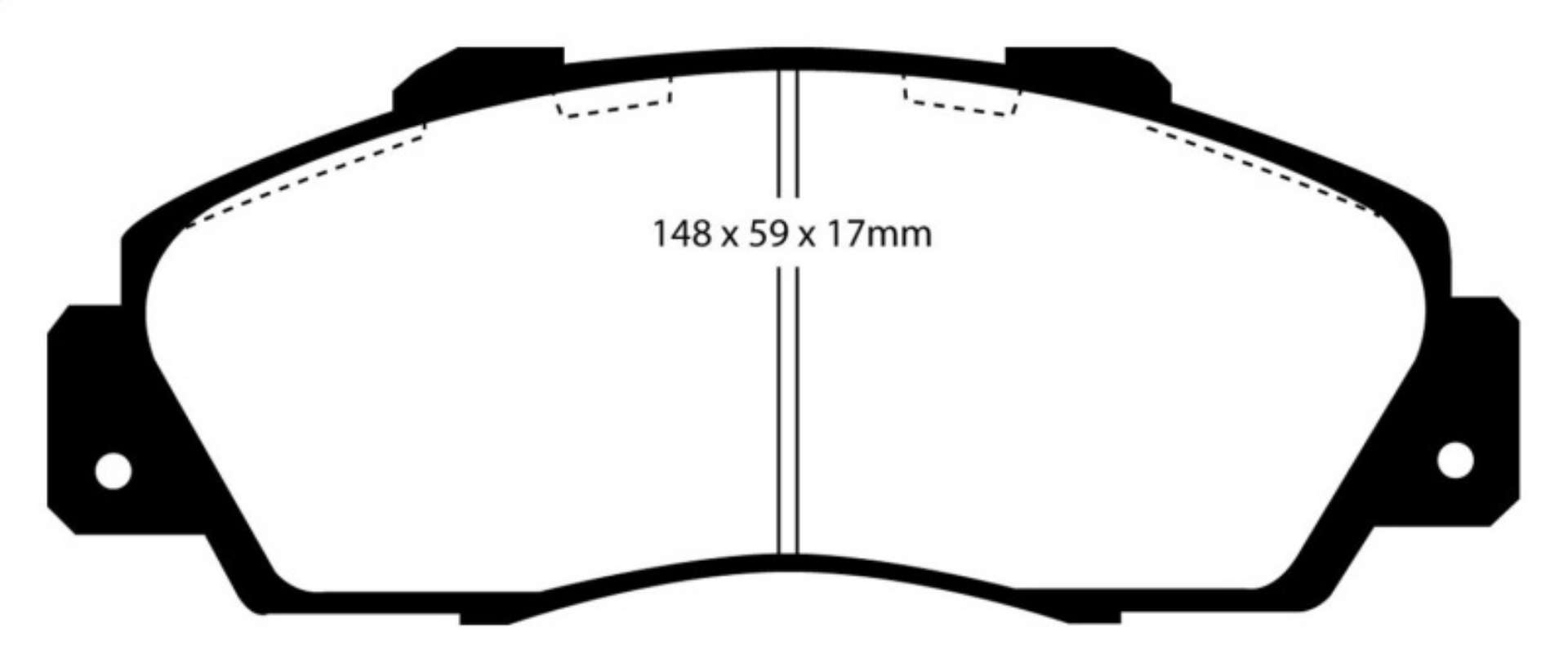 Picture of EBC 97-01 Honda CR-V 2-0 Greenstuff Front Brake Pads