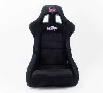 Picture of NRG FRP Bucket Seat ULTRA Edition - Large Black Alcantara-Gold Glitter Back