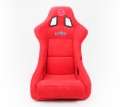 Picture of NRG FRP Bucket Seat ULTRA Edition - Large Red Alcantara-Gold Glitter Back