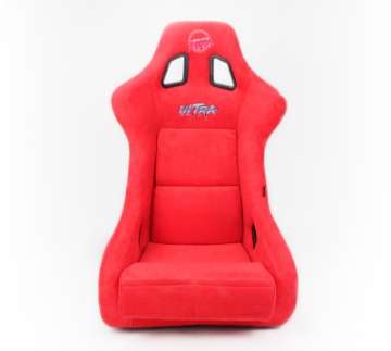 Picture of NRG FRP Bucket Seat ULTRA Edition - Large Red Alcantara-Gold Glitter Back