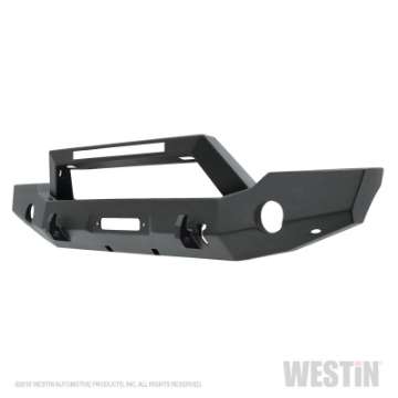 Picture of Westin 18-20 Jeep Wrangler WJ2 Full Width Front Bumper w-LED Light Bar Mount Textured Black