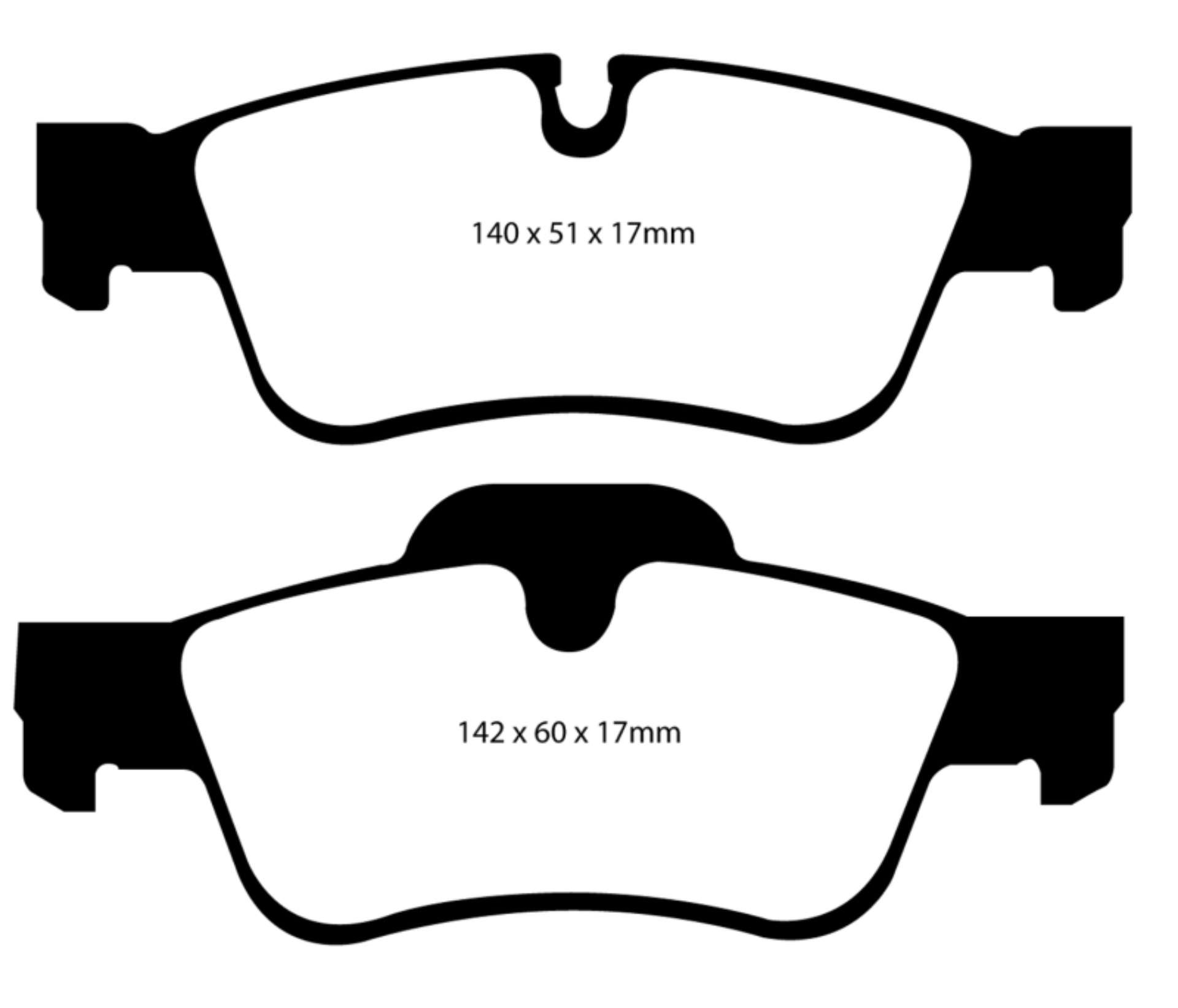 Picture of EBC 05-06 Mercedes-Benz G55 AMG 5-4 Supercharged Yellowstuff Rear Brake Pads