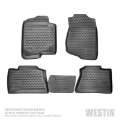 Picture of Westin 2020 GM Silverado-Sierra 1500 Dbl-Crew Cab Profile Floor Liners Front and 2nd Row - Black