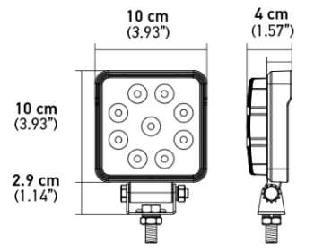 Picture of Hella ValueFit Work Light 4SQ 1-0 MV CR H+S DT