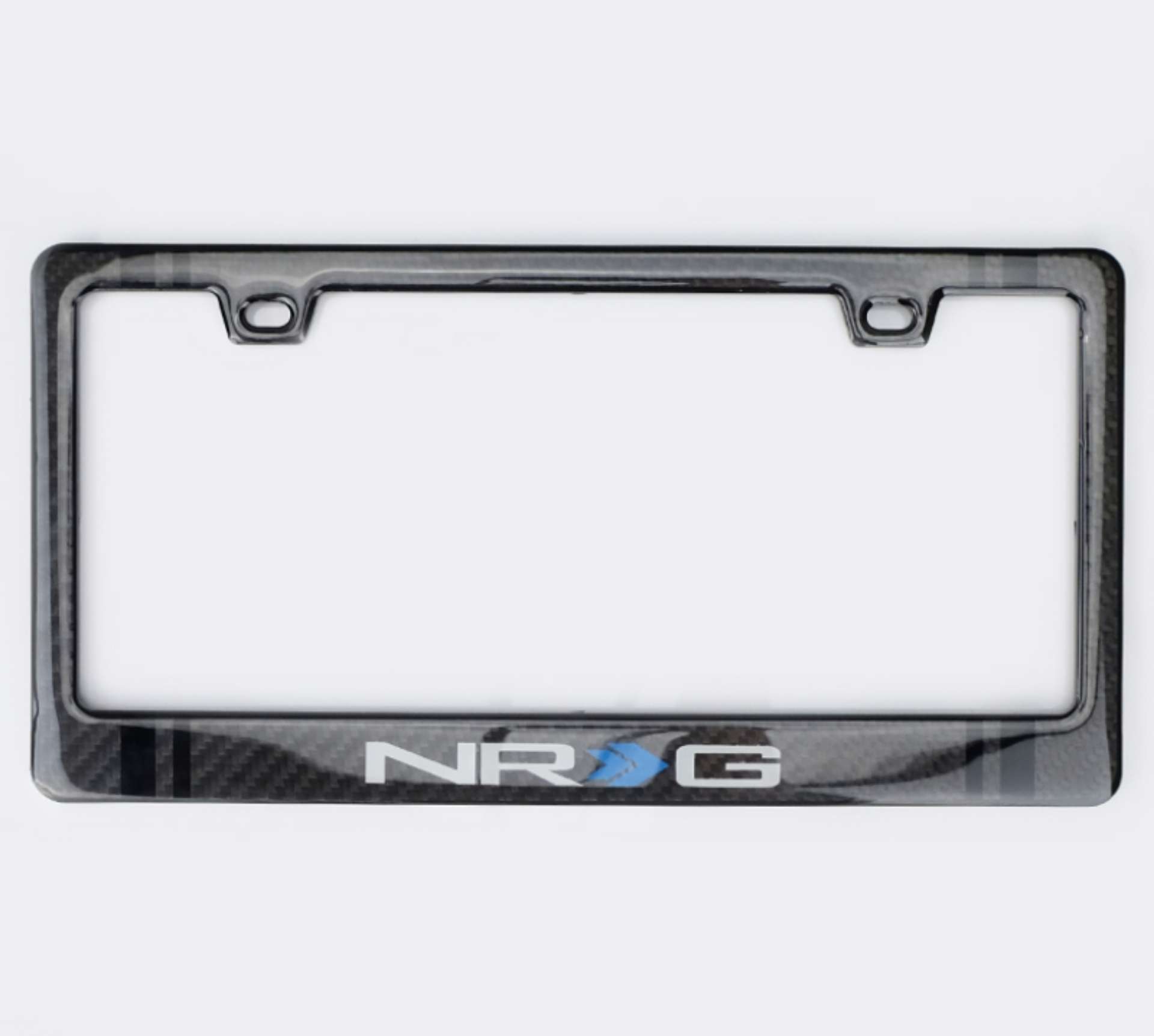 Picture of NRG Carbon License Plate Frame- Fiber Poly Dip Finish Wet w- NRG Logo