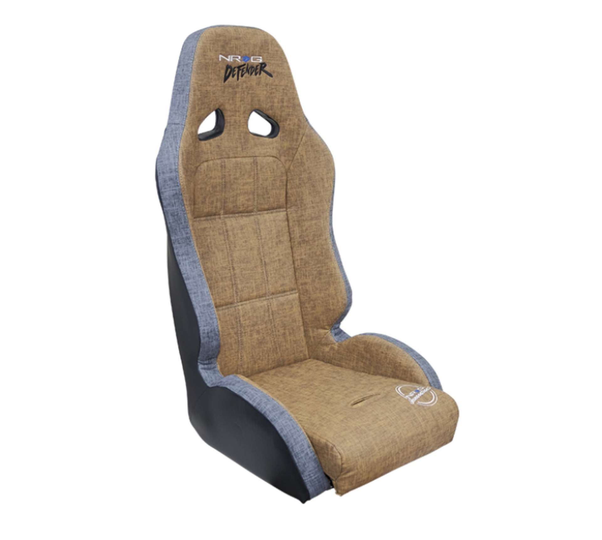 Picture of NRG Defender Seat- Water Resistant Steel Frame Suspension - Brown w- Gray Trim w- Defender Logo