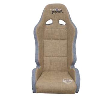 Picture of NRG Defender Seat- Water Resistant Steel Frame Suspension - Brown w- Gray Trim w- Defender Logo