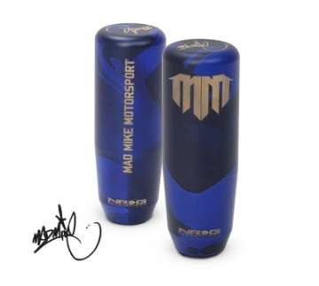 Picture of NRG Universal Shift Knob - Heavy Weight - Mad Mike Signature Short Shifter - Blue Camo