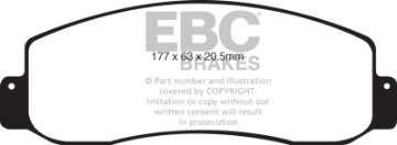 Picture of EBC 05-07 Ford F250 inc Super Duty 5-4 2WD Ultimax2 Front Brake Pads