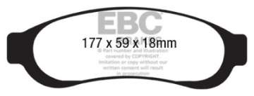 Picture of EBC 05-07 Ford F350 inc Super Duty 5-4 DRW 2WD Extra Duty Rear Brake Pads