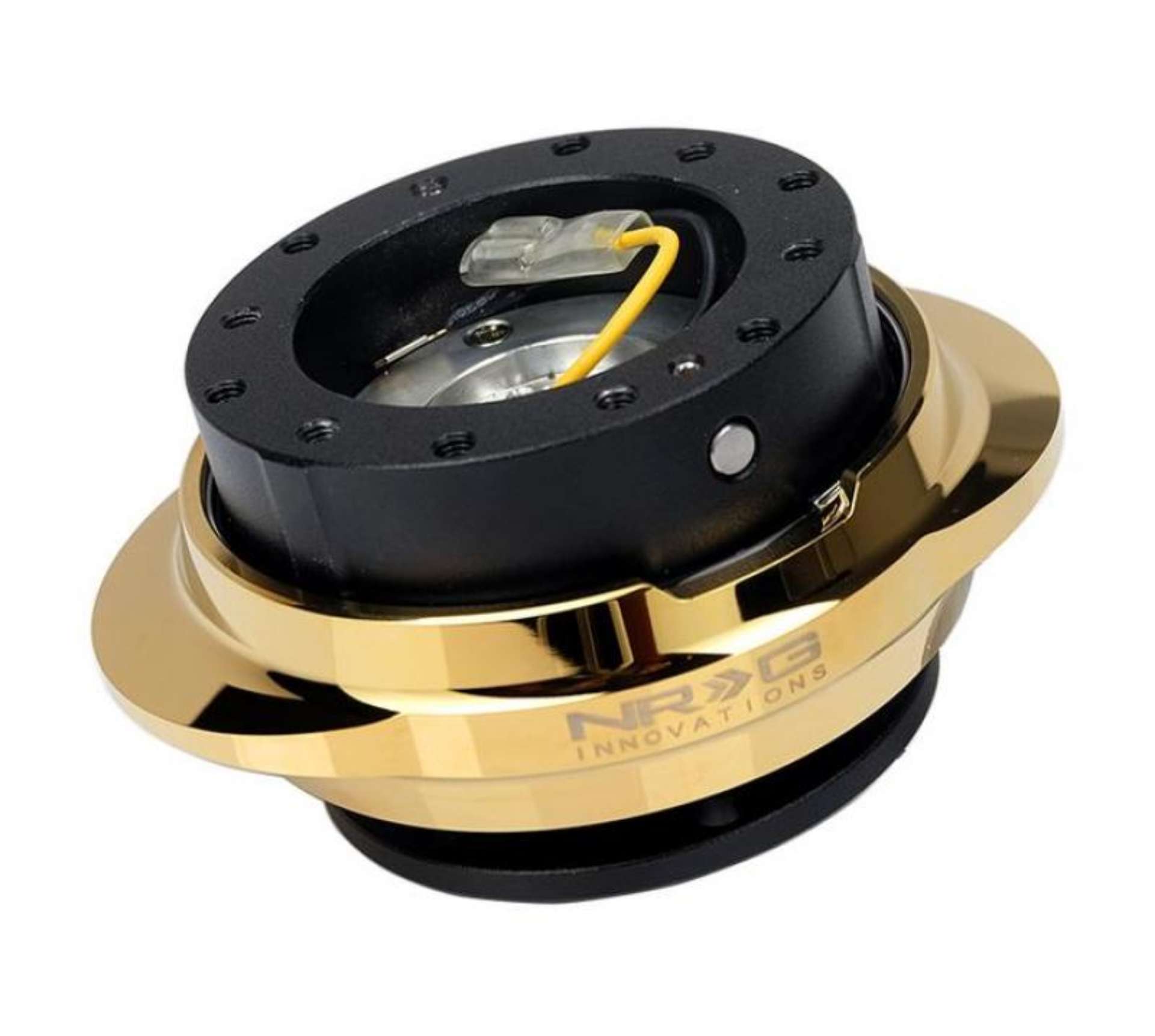 Picture of NRG Quick Release Kit - Black Body- Chrome Gold Oval Ring