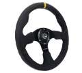 Picture of NRG Reinforced Steering Wheel 320mm Alcantara Steering Wheel w- Black Stitching