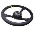 Picture of NRG Reinforced Steering Wheel 380mm Nascar- Alcantara 3 Spoke w- NRG Logo- Removable Crushed Pad