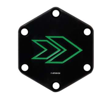 Picture of NRG Arrow Engraved Horn Delete Button- Green