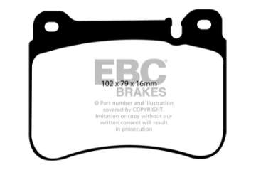 Picture of EBC 05-07 Mercedes-Benz C230 W203 2-5 Sport Sedan Greenstuff Front Brake Pads