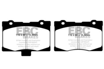 Picture of EBC 05-08 Acura RL 3-5 Greenstuff Front Brake Pads