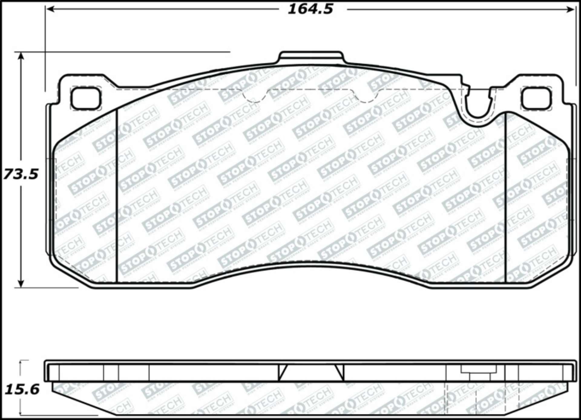 Picture of StopTech 08-13 BMW 1-Series Street Select Front Brake Pads