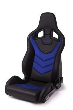 Picture of Recaro Sportster GT Driver Seat - Black Vinyl-Blue Suede