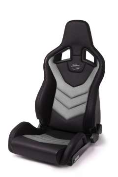 Picture of Recaro Sportster GT Passenger Seat - Black Vinyl-Cloud Grey Suede